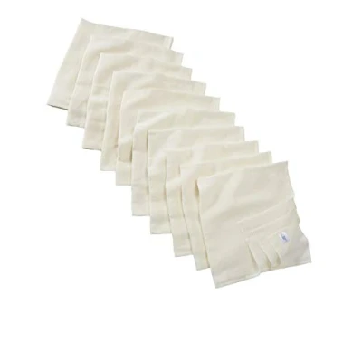 Abbildung von Bio Mullwindeln 100% Baumwolle (kbA) GOTS zertifiziert, Natur, 80 x cm, 10er Set