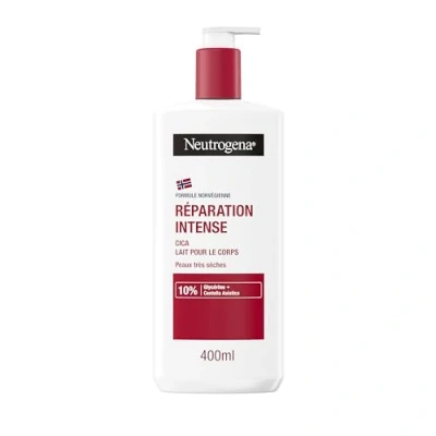 Abbildung von Neutrogena Cica Intense Repair Body Lotion (400ml Pumpflasche) Nicht fettende Körpermilch für sehr trockene Haut Feuchtigkeitsmilch mit Glycerin und Centella asiatica