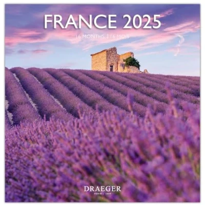 Abbildung von Großer Wandkalender 29 x cm 2025 September 2024 bis Dezember Frankreich