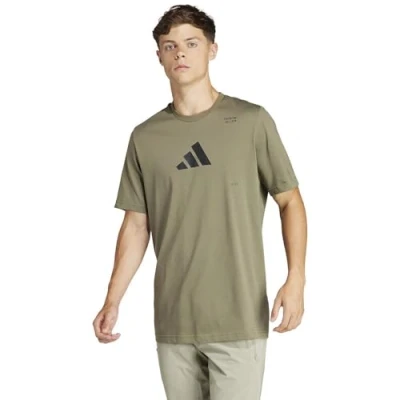 Abbildung von adidas Performance ALL GYM Category Graphic Tshirt print, Herren, Größe: Small, Olive strata