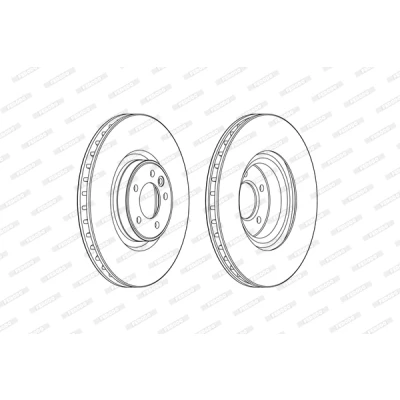 Abbildung von Bremsscheibe FERODO DDF2601C 1