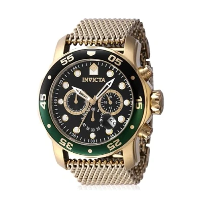 Abbildung von Invicta Pro Diver 47632 Herren Uhr Wasserdicht Analog Quarzuhrwerk Edelstahl mit schwarzen zifferblat 48mm