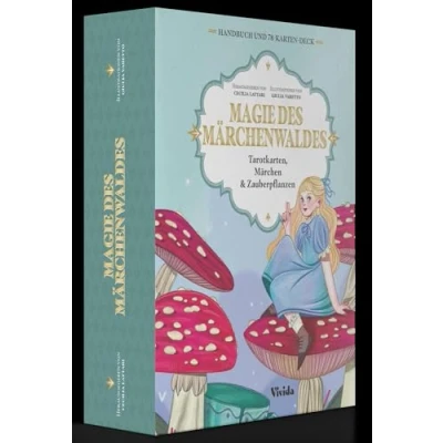 Abbildung von Magie des Märchenwaldes (VIVIDA): Tarotkarten, Märchen &amp; Zauberpflanzen; Set mit Buch und 78 Karten