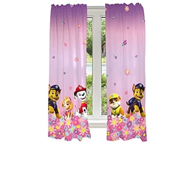 Abbildung von Franco Kinderzimmer Fenstervorhang, Vorhänge Set, 208,3 x 160 cm, Paw Patrol Mädchen