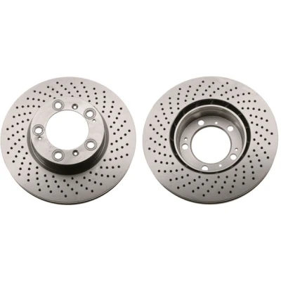 Abbildung von TRW DF6213S Bremsscheibe 318 28 5 130 Belüftet, gelocht lackiert PORSCHE: Cayman, 911 Cabrio, Coupe