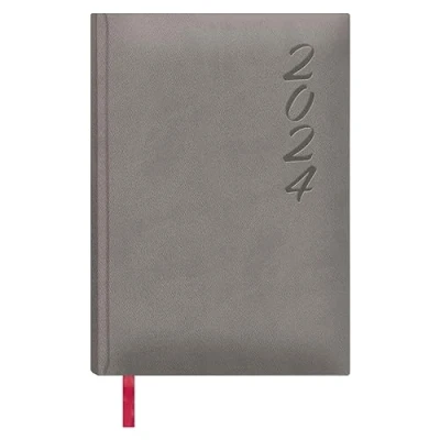 Abbildung von Dohe Kalender 2024 Tag Seite Größe: 15 x 21 cm (A5) 336 Seiten Einband genäht Hardcover Grau Modell Brasília