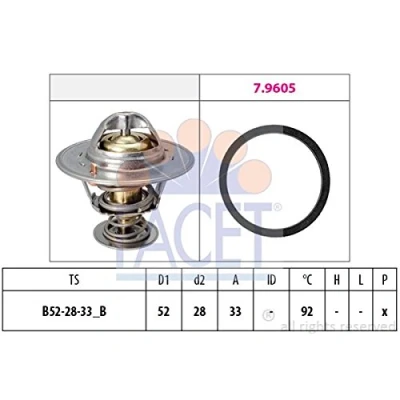 Abbildung von Thermostat, Kühlmittel FACET 7.8928