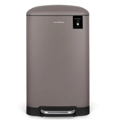 Abbildung von Küchen Tretabfalleimer Edelstahl Collectors, Taupe, n883, 40 L, kompatibel mit 50 L Beuteln, herausnehmbarer Inneneimer, elegantes Design, mattes Finish, geräuschloser Deckelverschluss
