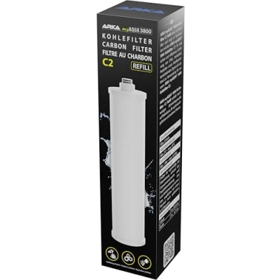 Abbildung von ARKA myAQUA 3800 Kohlefilter C2 Nachfülleinheit Sorgt für reines Wasser durch Entfernung von Schmutzpartikeln, Chlor und weiteren Verunreinigungen.