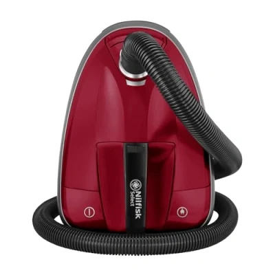 Abbildung von Nilfisk Staubsauger Select für Böden und Teppiche Anti Allergen mit HEPA Filter, entfernt Pollen von aus der Luft Dunkelrot (DRCL13E08A2)