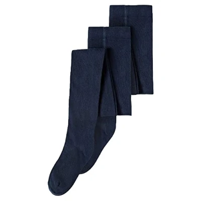 Abbildung von NAME IT Unisex Nknpantyhose 2p Solid Noos Socken, Dark Sapphire, 110 EU