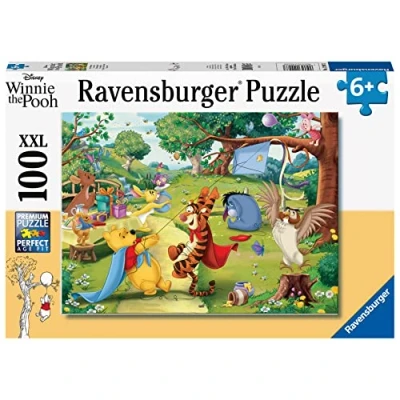 Abbildung von Ravensburger Puzzle Winnie the Pooh, Die Rettung, 100 Puzzleteile, Made in Germany, FSC® schützt Wald weltweit