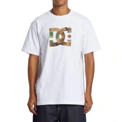 Abbildung von DC Shoes STAR FILL Unisex Tshirt print, Größe: XS, White
