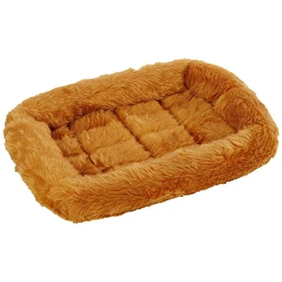 Abbildung von MidWest Homes for Pets Modell 40218 CN Haustierkissen, Hundebett, 46 cm langes Hunde oder Katzenbett mit bequemer Polsterung, ideal für „Mini“ Hunderassen, Zimtfarbe