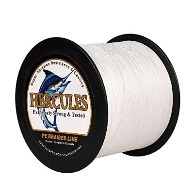 Abbildung von HERCULES Super Cast 100m 2000m Yards Geflochtene Angelschnur 10lb 300lb Test für Salzwasser Süßwasser PE Geflecht Fischdraht Superline 8 Stränge