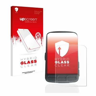 Abbildung von upscreen Schutzglas für Wahoo Elemnt Roam Schutzfolie, Glas Folie [Klar, 9H Panzerschutz, Anti Fingerprint]