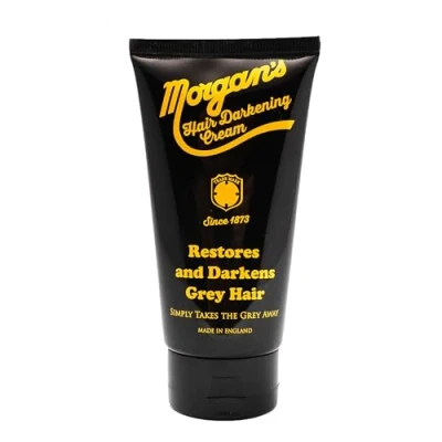 Abbildung von Morgans Hair Darkening Cream, stellt graues Haar wieder her und verdunkelt es, nimmt einfach das Grau weg, Mandelduft, für alle Haartypen, schnell anzuwenden, 150 ml