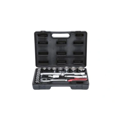 Abbildung von KS TOOLS 911.0620 Steckschlüsseleinsatz Set Chrom Vanadium Stahl 1/2Zoll mit Ratschenfunktion Vierkant