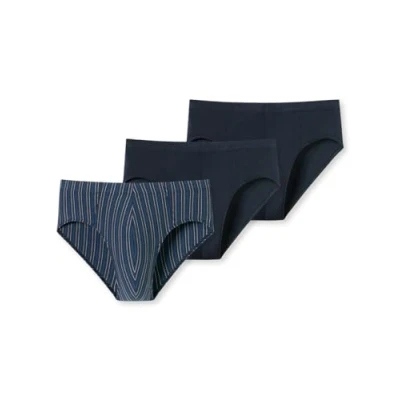 Abbildung von Schiesser 3ER PACK Slip, Herren, Größe: Medium, Nachtblau