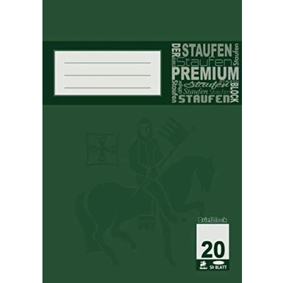 Abbildung von 10 x Staufen Briefblock Premium A4 50 Blatt blanko 90g/qm weiß