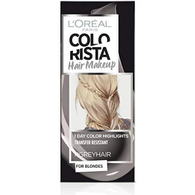 Abbildung von L&#039;OREAL Coloration Temporaire COLORISTA HAIR MAKEUP #greyhair
