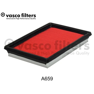 Abbildung von DAVID VASCO A659 Luftfilter 34 170 228 rechteckig Filtereinsatz NISSAN: Juke, Pulsar Schrägheck, MICRA 4, HONDA: CIVIC 6 Hatchback, Coupe