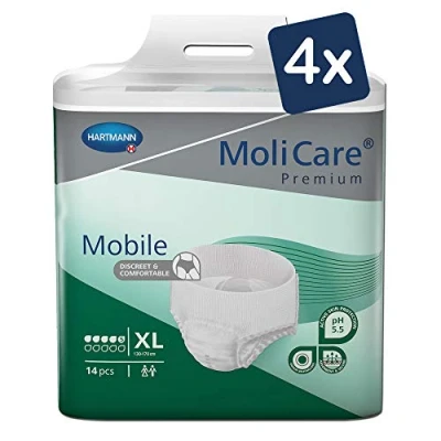 Abbildung von Molicare Inkontinenzslip MoliCare® Premium Mobile 5 Tropfen Größe XL Karton (56 St) für diskreten und sicheren Schutz