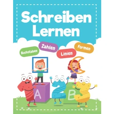 Abbildung von Schreiben Lernen Ab 3 Jahren Erste Buchstaben Und Zahlen Üben: Übungsheft Mit Schwungübungen Für Kindergarten Vorschule Zur ... Augen Hand Koordination Feinmotorik