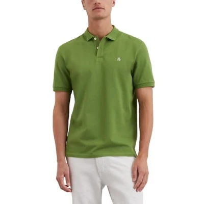 Abbildung von Marc O&#039;Polo Embroidery ON Chest Poloshirt, Herren, Größe: Medium, Spring fern