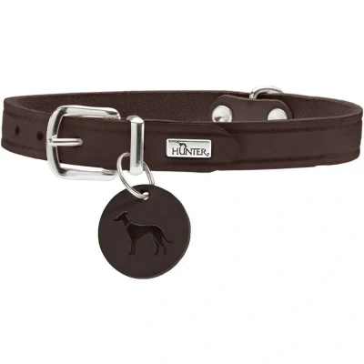 Abbildung von HUNTER Halsband Aalborg XS S (37), d braun dunkelbraun 37