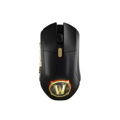 Abbildung von SteelSeries Aerox 9 Wireless World of Warcraft Edition kostenloses In Game Item MMO Gaming Maus 18 programmierbare Tasten leichtes Gewicht Bluetooth/2,4 GHz Tsd. DPI TrueMove Air Sensor