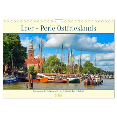 Abbildung von Leer Perle Ostfrieslands (Wandkalender 2025 DIN A4 quer), CALVENDO Monatskalender
