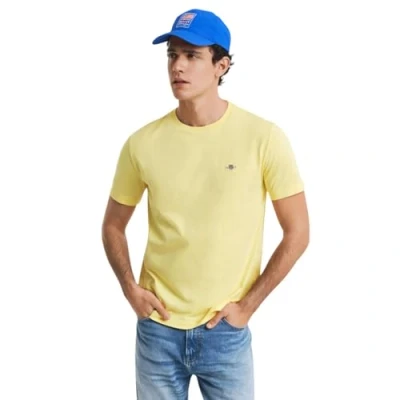 Abbildung von GANT REG Shield SS Tshirt basic, Herren, Größe: Medium, Banana yellow