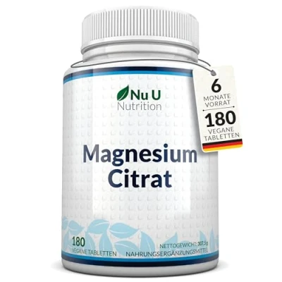 Abbildung von Nu U Nutrition Magnesiumcitrat 200mg 180 St