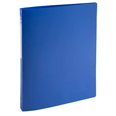 Abbildung von Exacompta 51110E 20er Pack Ringhefter BeeBlue aus flexiblem Recycling Kunststoff 4 O Ring Mechanik DIN A4 Füllhöhe 15 mm Rücken 20 farbig sortiert Ringbuch Hefter ideal für Büro und Schule