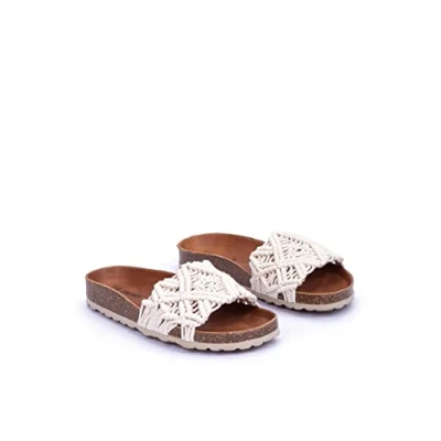 Abbildung von VERBENAS Raga Knots Digital Pantoffel, Sommerschuh, Schlappen, Hausschuh in gehäkeltem Look