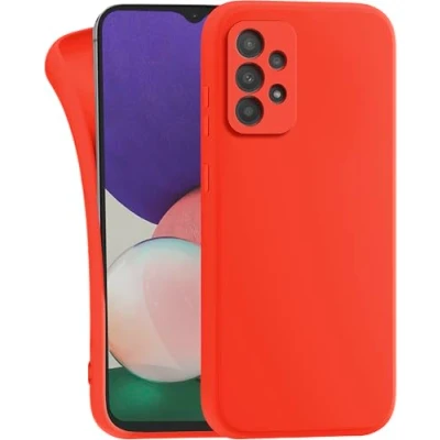 Abbildung von MyGadget Hülle für Samsung Galaxy A52 4G 5G A52s robuste Silikon Schutzhülle TPU Case Slim Silikonhülle Back Cover Kratzfest Handyhülle Matt Orange