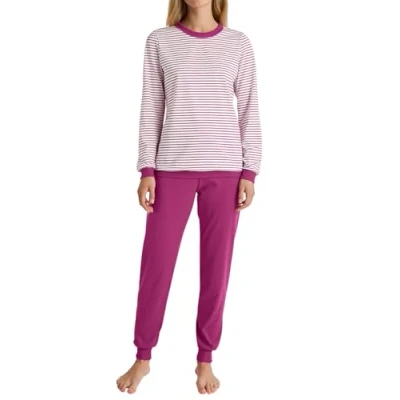 Abbildung von Calida Marine Dreams BÜNDCHEN SET Nachtwäsche Set, Damen, Größe: 48/50, Orchid flower