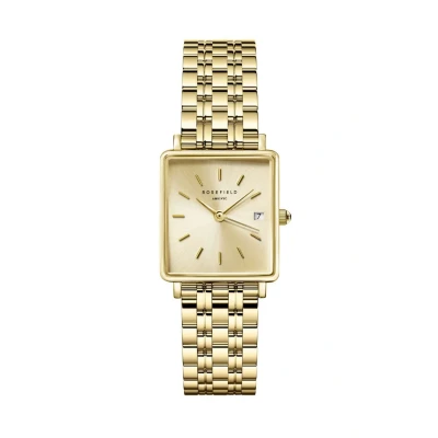 Abbildung von Rosefield BOXY XS Uhr, Damen, Größe: One Size, Champagne