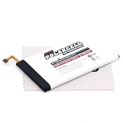 Abbildung von Ersatz Akku passend für Samsung Galaxy S10 (G973F) (Ersetzt Originalakku EB BG973ABU) Polarcell mit mungoo Displayputztuch