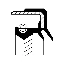 Abbildung von CORTECO 01027965B Wellendichtring, Differential