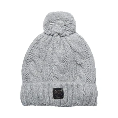 Abbildung von Superdry Mütze, Damen, Größe: One Size, Light grey marl