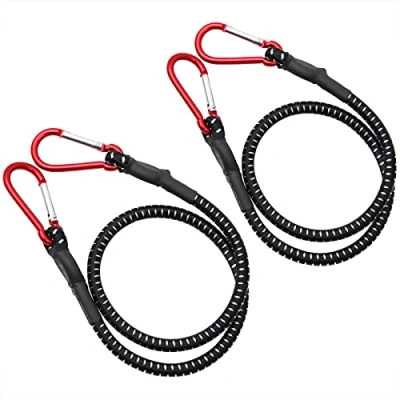 Abbildung von Deuba Spanngurt (2 St) 2x Gepäckspanner 100 cm stabile Karabinerhaken witterungsbeständig