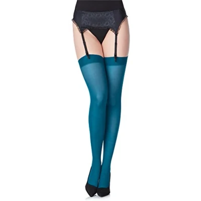 Abbildung von Merry Style Strapsstrümpfe Damen Mikrofaser MS 799 40 DEN elastischer Bund