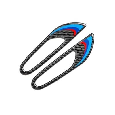 Abbildung von Interieurleisten Carbon Faser Auto Blinker Lichtrahmen Abdeckungs Aufkleber Außendekoration geeignete Verwendung for BMW E60 E61 E90 E92 E93 Autozubehör Interieur Dekor