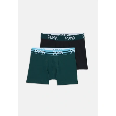 Abbildung von Puma BOYS Script LOGO 2 PACK Panties für Kinder, Größe: 158 164, Green/black
