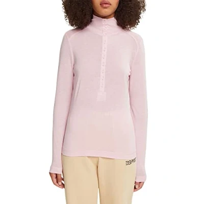 Abbildung von Esprit Langarmshirt, Damen, Größe: 40, Light pink