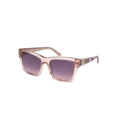 Abbildung von Guess Damen GU00113 57Z Gläser SONNENBRILLEN Acetat Beige Violett Quadratisch Normal Sfumato