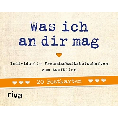 Abbildung von Was ich an dir mag 20 Postkarten: Individuelle Freundschaftsbotschaften zum Ausfüllen