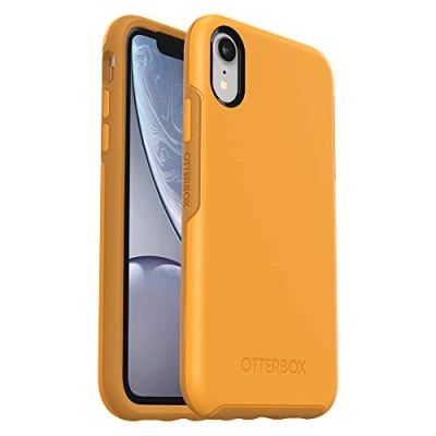 Abbildung von OtterBox Symmetry Series Schutzhülle für iPhone XR, frustfreie Verpackung, Aspen Gleam (Citrus/Sonnenblume)